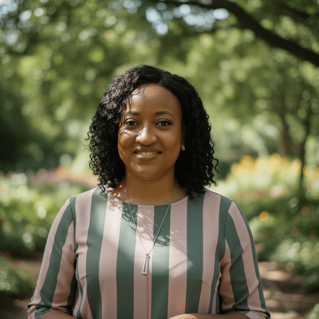 Sandra Opara speaking at a counselling event